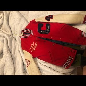 Men’s Red Varsity Jacket